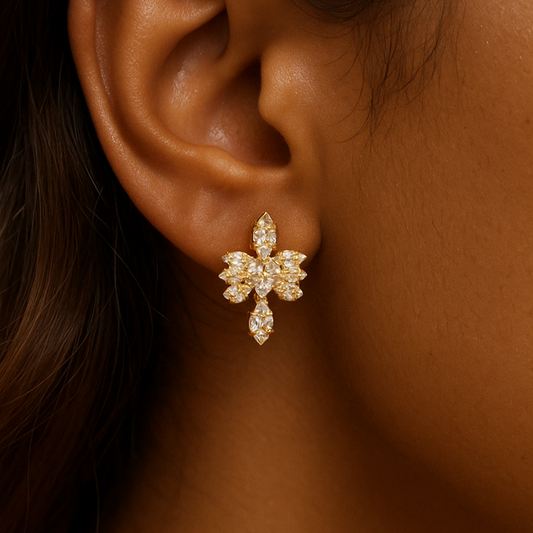 18K Gold Plated Earrings - Iceberg Earrings