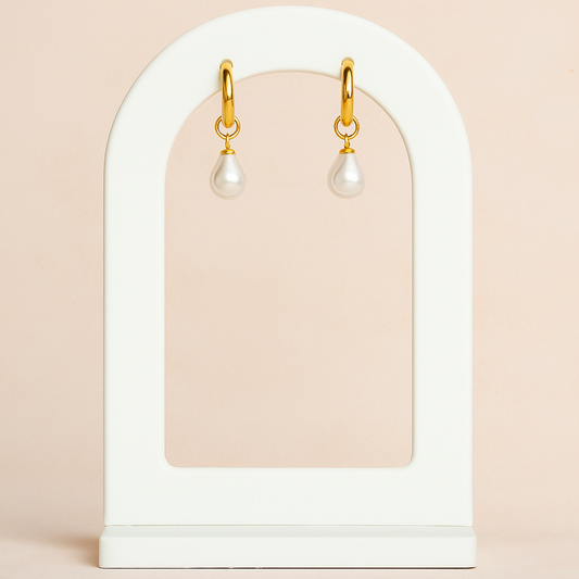 Teardrop Earrings - Stainless Steel