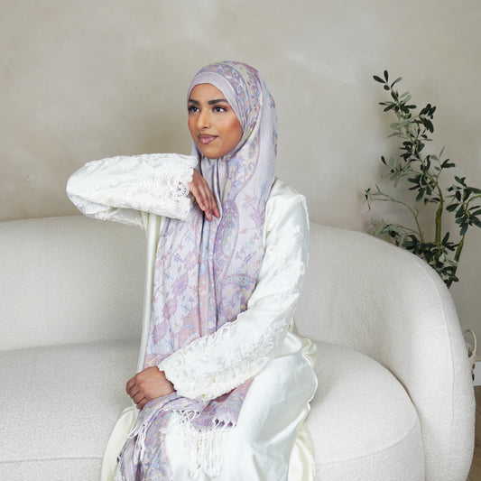 Lala Noorveil Pashmina Hijab, Double Sided | Shop Hudda