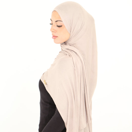 Earth Jersey Hijab with 14k Gold Charm | Shop Hudda