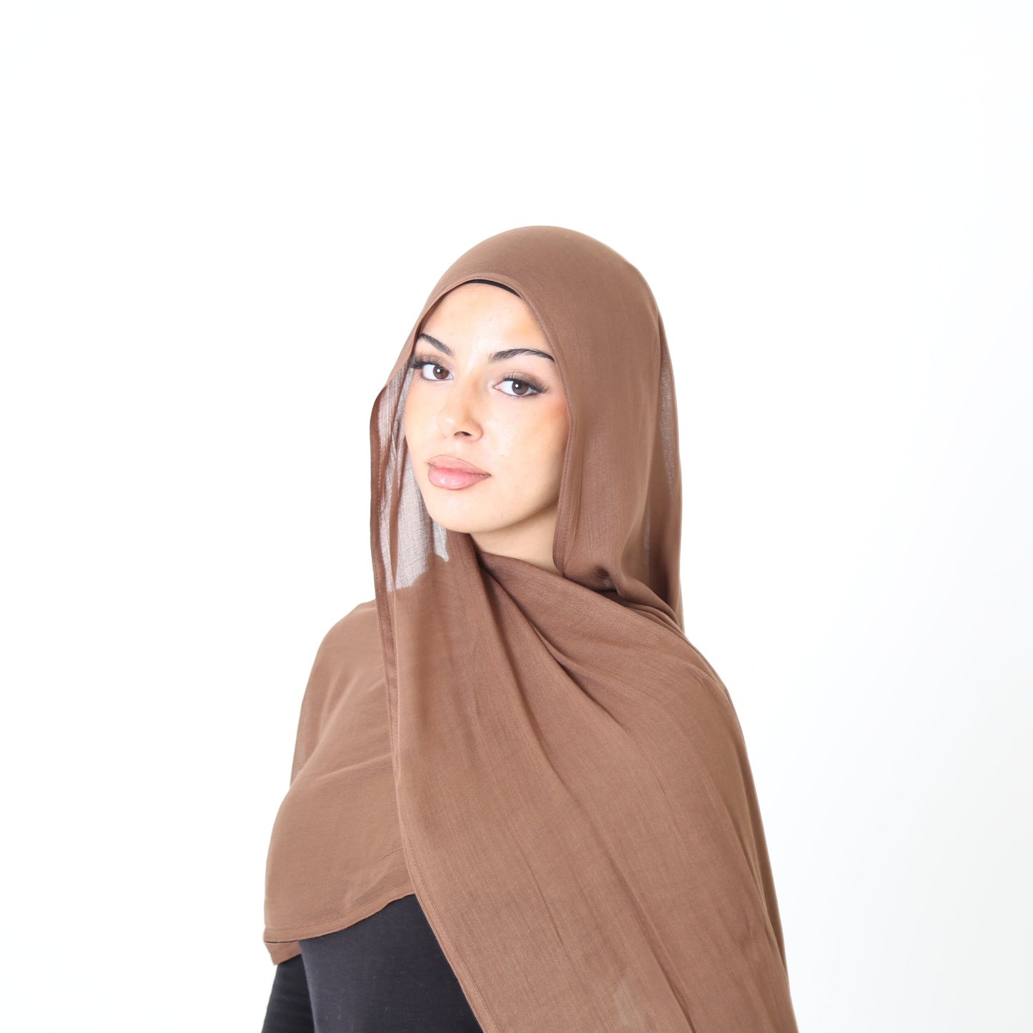 Brownie Premium Modal Hijab | Shop Hudda