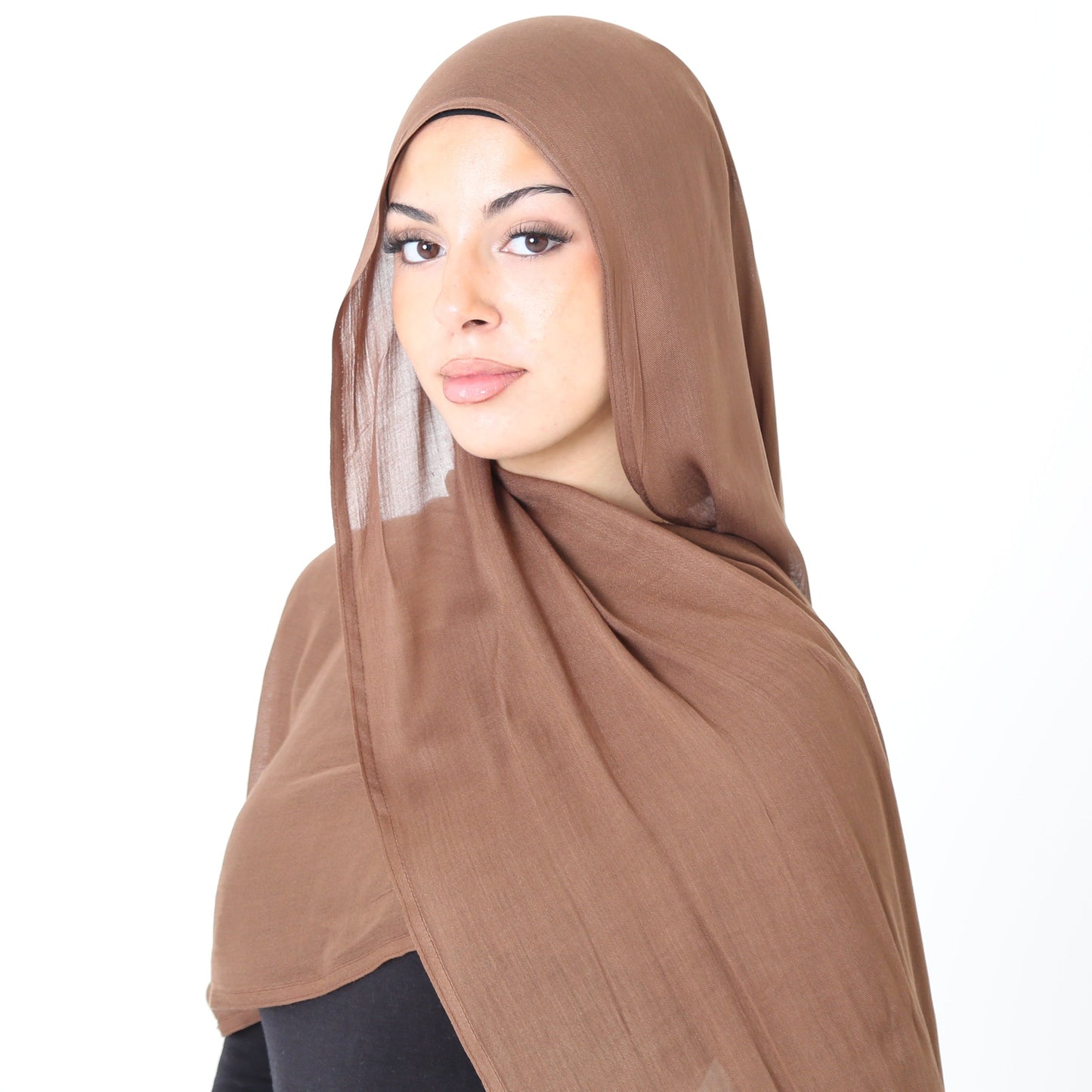 Brownie Premium Modal Hijab | Shop Hudda